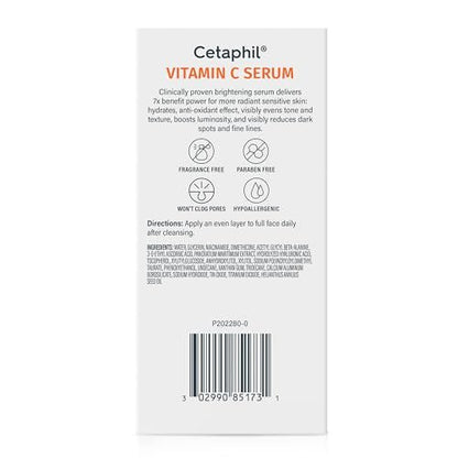 Cetaphil Vitamin C Serum, Visibly Reduces Look of Dark Spots and Hyperpigmentation, Formulated with Niacinamide - PrimeBioHealth - canada supplements