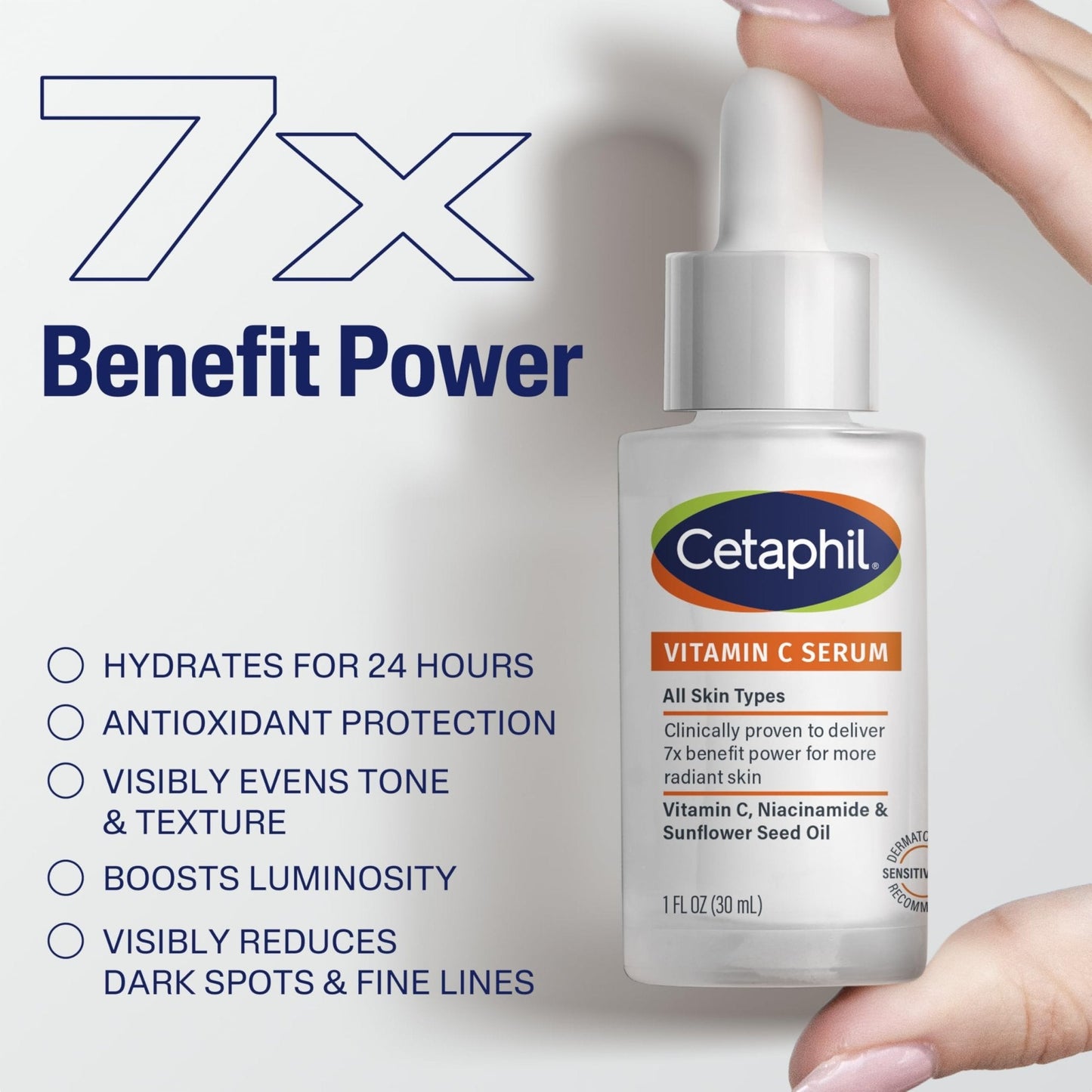 Cetaphil Vitamin C Serum, Visibly Reduces Look of Dark Spots and Hyperpigmentation, Formulated with Niacinamide - PrimeBioHealth - canada supplements