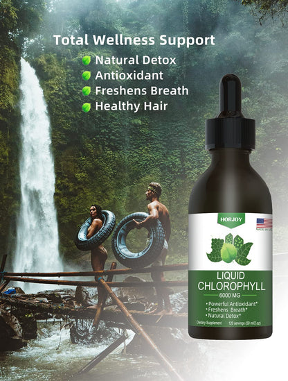 Chlorophyll Liquid Drops - 100% Natural Energy Booster and Immune Support - Internal Deodorant and Detox - Altitude Sickness Relief - Fast Absorption - PrimeBioHealth - canada supplements