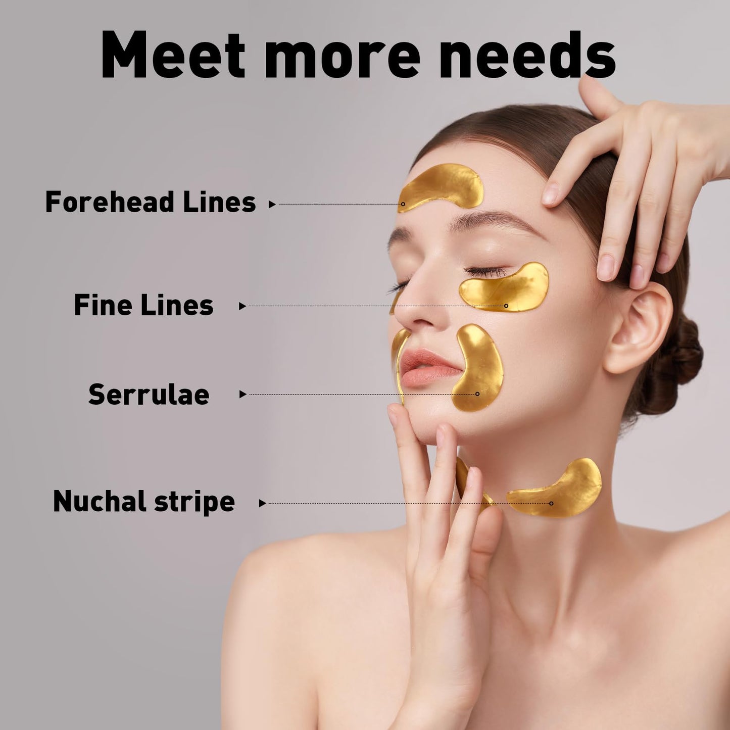 CHMI Under Eye Patches (50 Pairs) - 24K Gold Eye Patches for Puffy Eyes, Dark Circles, EyeBags and Wrinkles - PrimeBioHealth - canada supplements