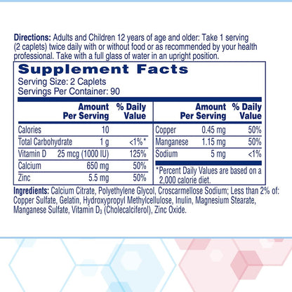 Citracal Maximum Plus Calcium Supplement - Calcium Citrate with Vitamin D3, Zinc, & Essential Minerals for Bone Health Support, Ages 12+ - PrimeBioHealth - canada supplements