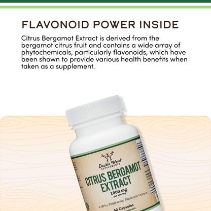Citrus Bergamot Supplement, 1000mg, 60 Capsules - Supports Healthy Cholesterol & Triglyceride Levels - 1,000mg Servings - PrimeBioHealth - canada supplements