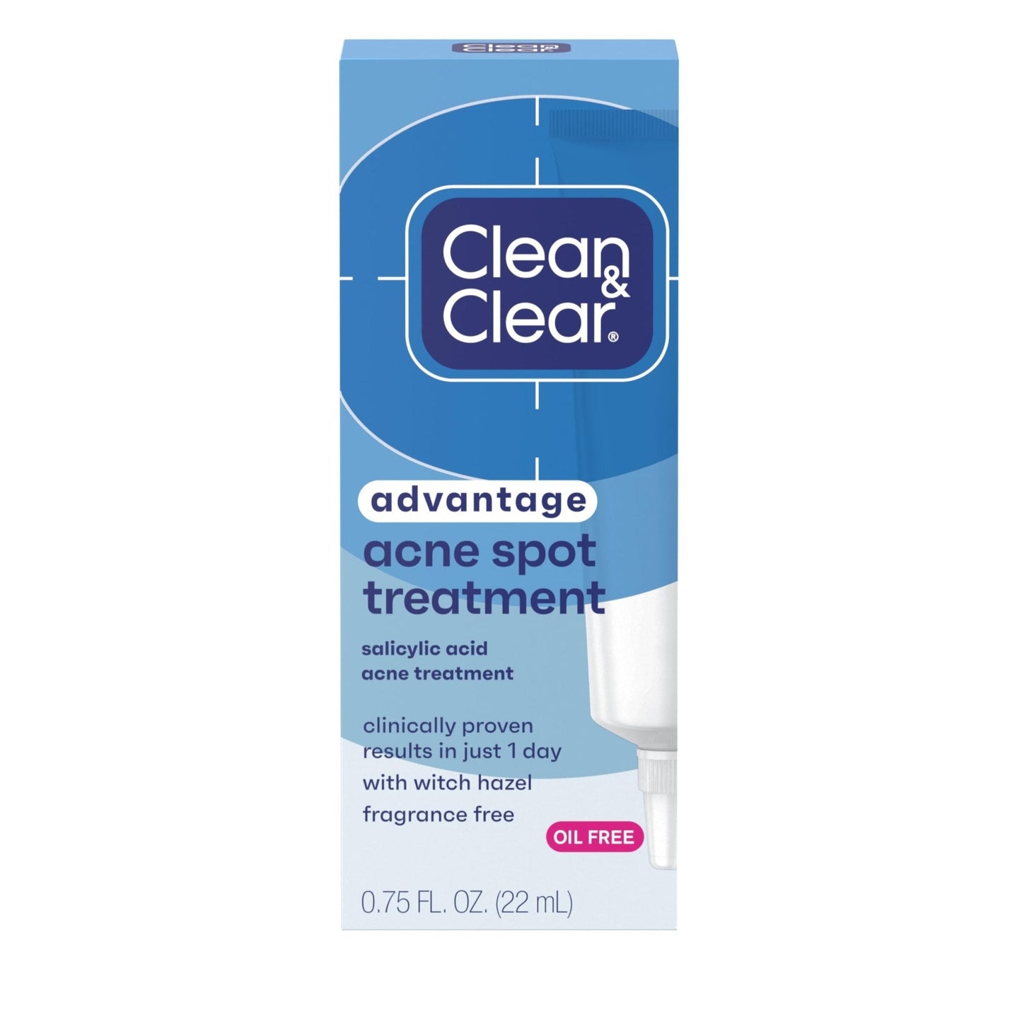 Clean and Clear Advantage Acne Spot Treatment Gel Cream with 2% Salicylic Acid & Witch Hazel, Acne Pimple Medication - PrimeBioHealth - canada supplements