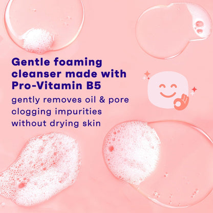 Clean & Clear Essentials Oil-Free Foaming Facial Cleanser, Daily Foaming Face Wash with Pro-Vitamin B5 for Sensitive Skin - PrimeBioHealth - canada supplements
