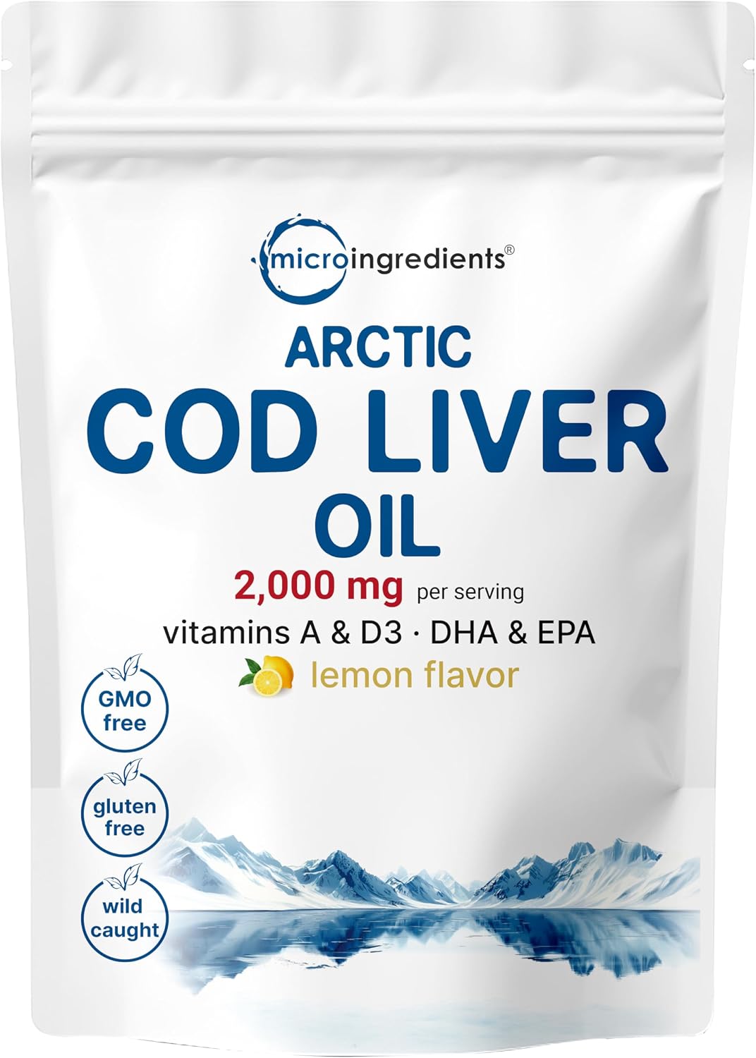 Cod Liver Oil 2,000mg Per Serving, 360 Softgels | Burpless Lemon Flavored – Rich in Omega 3, Vitamins A & D3, EPA, DHA | Wild Caught Arctic Deep Sea Fish | Heart, Brain, & Immune Supplement - PrimeBioHealth - canada supplements
