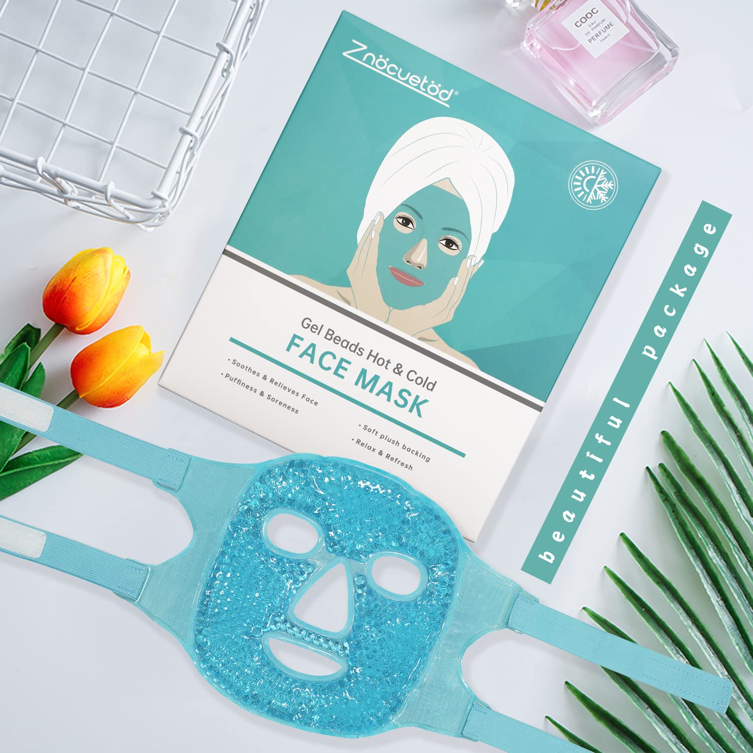 Cold Face Eye Mask Ice Pack Reduce Facial Puff, Dark Circles, Gel Hot Heat Cold Compress Pack, Face SPA Gift for Woman Sleeping - PrimeBioHealth - canada supplements