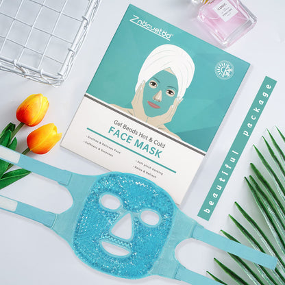 Cold Face Eye Mask Ice Pack Reduce Facial Puff, Dark Circles, Gel Hot Heat Cold Compress Pack, Face SPA Gift for Woman Sleeping - PrimeBioHealth - canada supplements