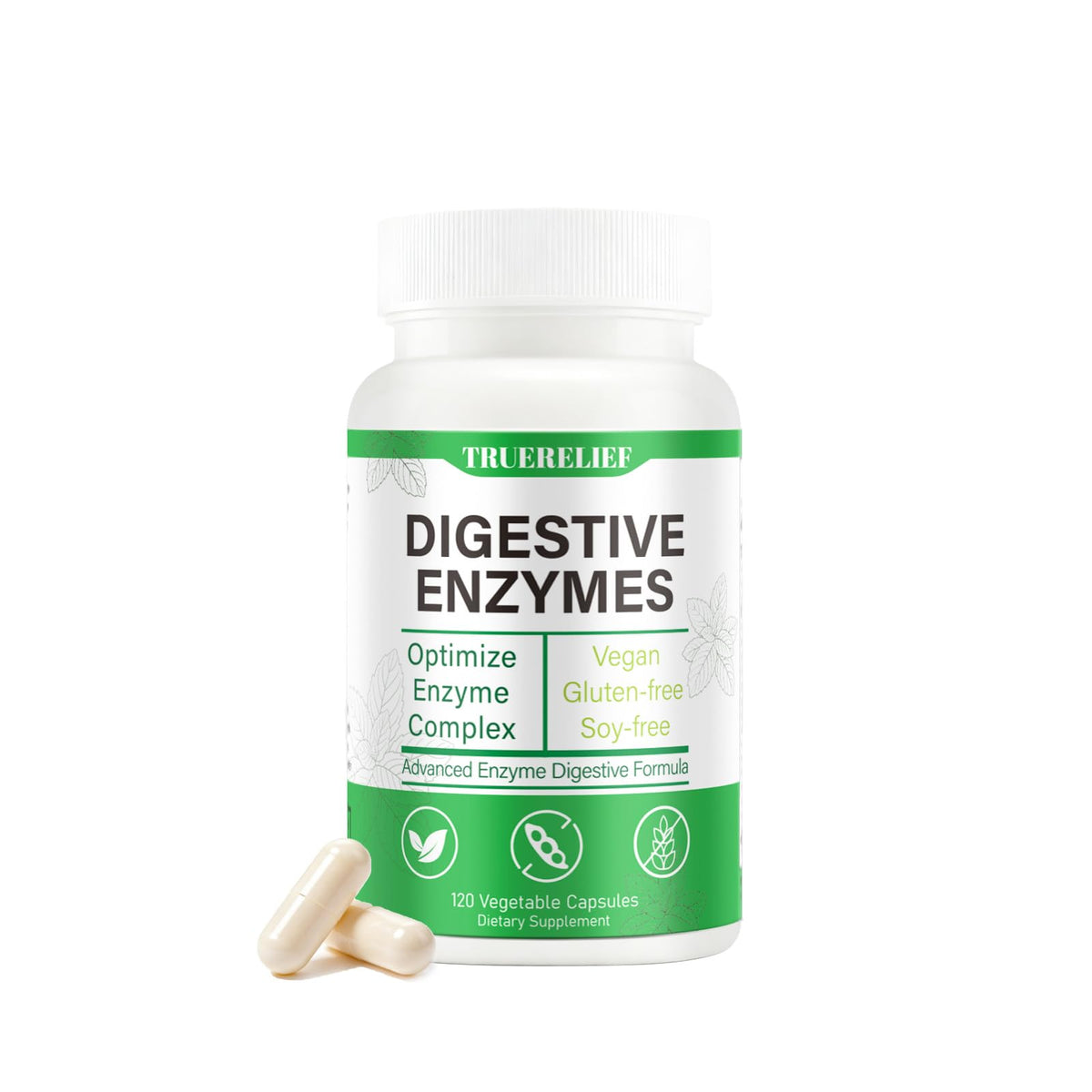 Complete Digestive Enzymes Supplement for Gut Health & Bloating Relief - Enhanced with Lipase Amylase Bromelain for Protein Carb - PrimeBioHealth - canada supplements
