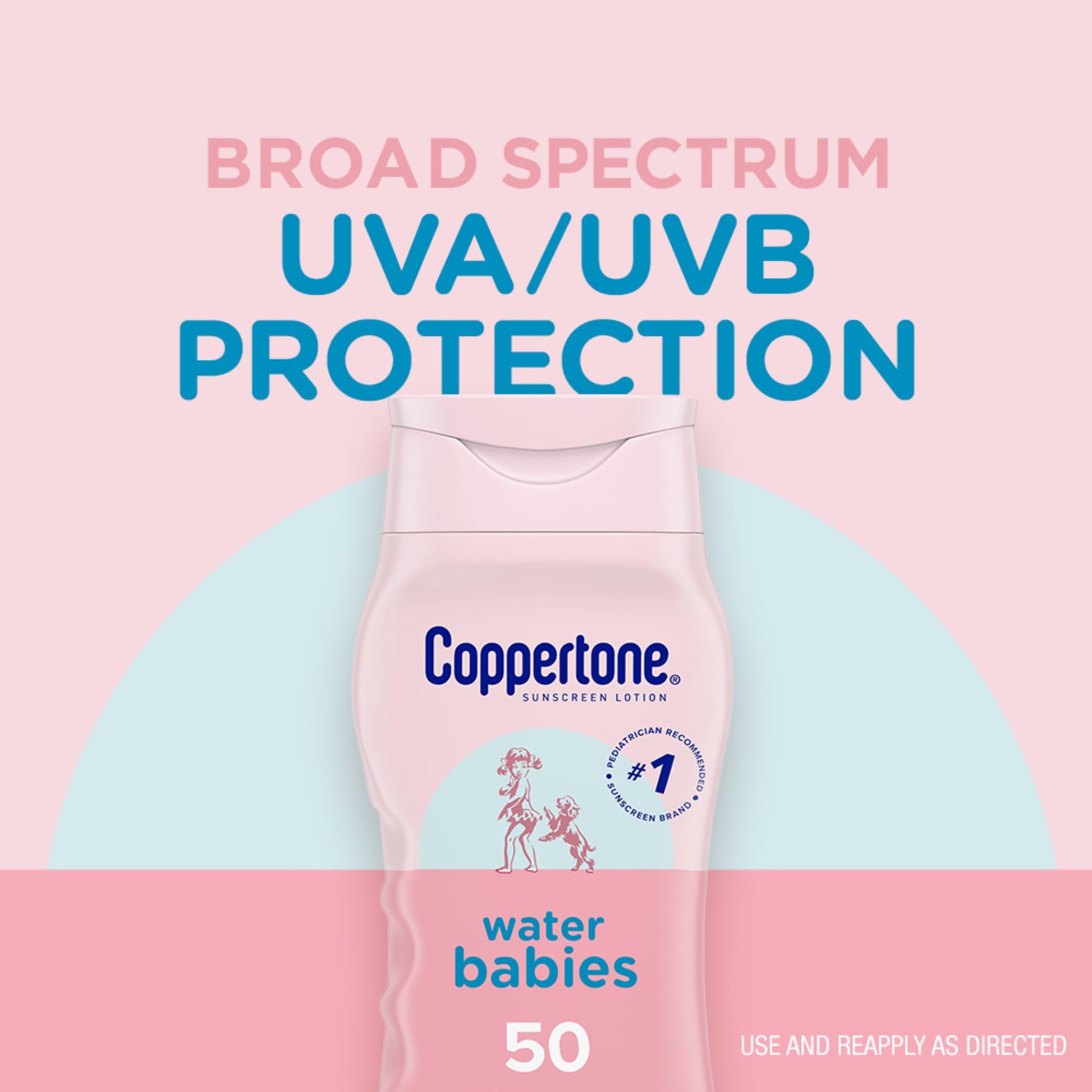 Coppertone WaterBabies Baby Sunscreen Lotion SPF 50, Hypoallergenic Sunscreen for Babies, Water Resistant - PrimeBioHealth - canada supplements