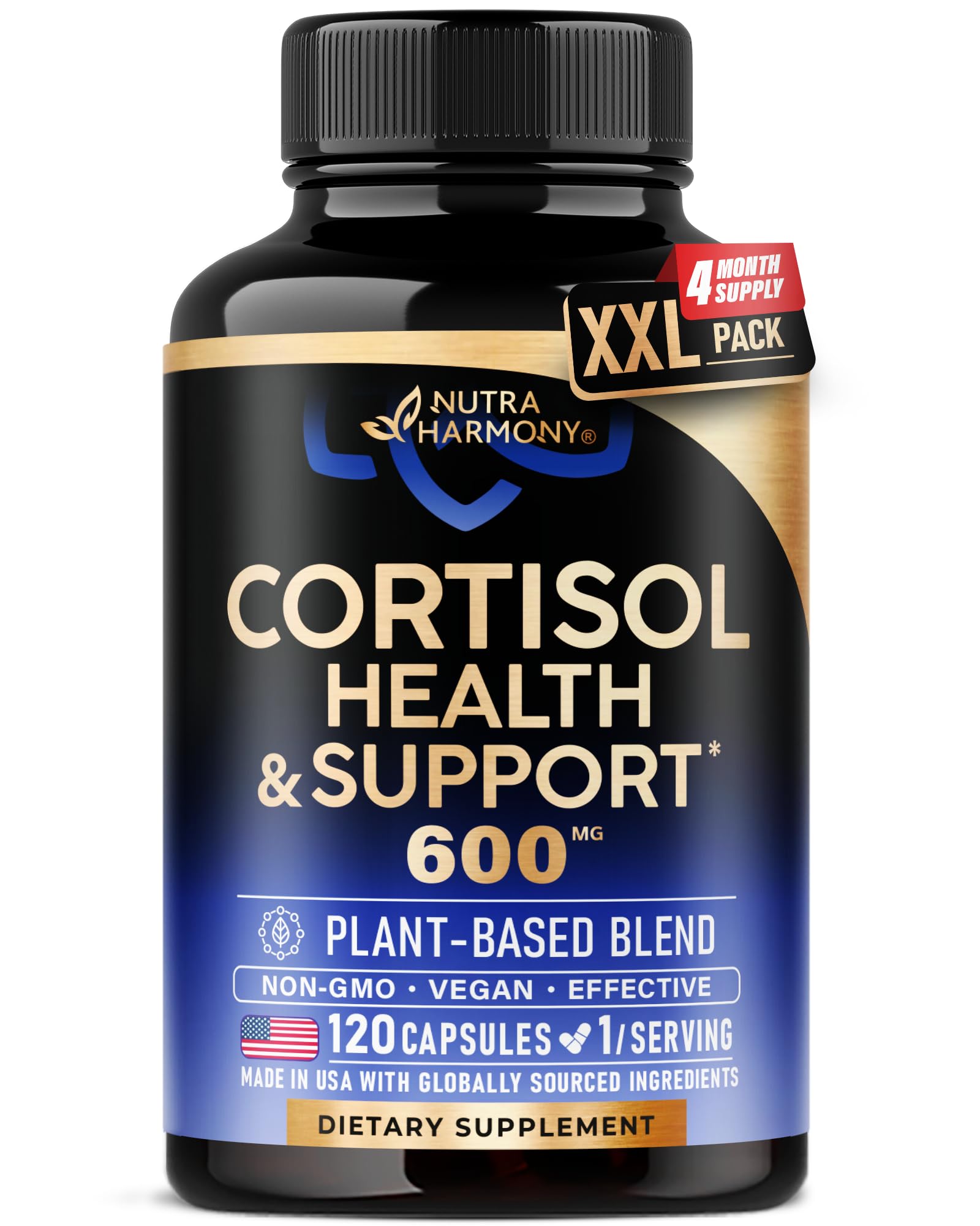 Cortisol Supplement for Women - Holy Basil | Ashwagandha | Rhodiola | L-Theanine - Plant-Based Hormone Balance - Mood, Focus & Sleep Support - Made in USA - PrimeBioHealth - canada supplements
