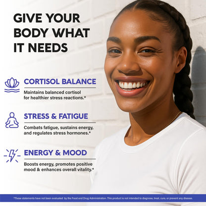 Cortisol Supplement for Women - Holy Basil | Ashwagandha | Rhodiola | L-Theanine - Plant-Based Hormone Balance - Mood, Focus & Sleep Support - Made in USA - PrimeBioHealth - canada supplements