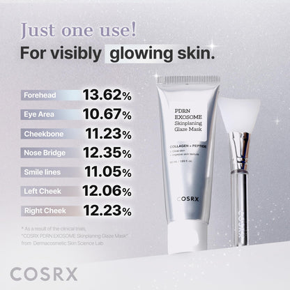 COSRX PDRN EXOSOME Glaze Wrapping Mask with SALMON DNA PDRN, Easy Peel-Off Overnight Mask for Glass Skin, Firmness - PrimeBioHealth - canada supplements