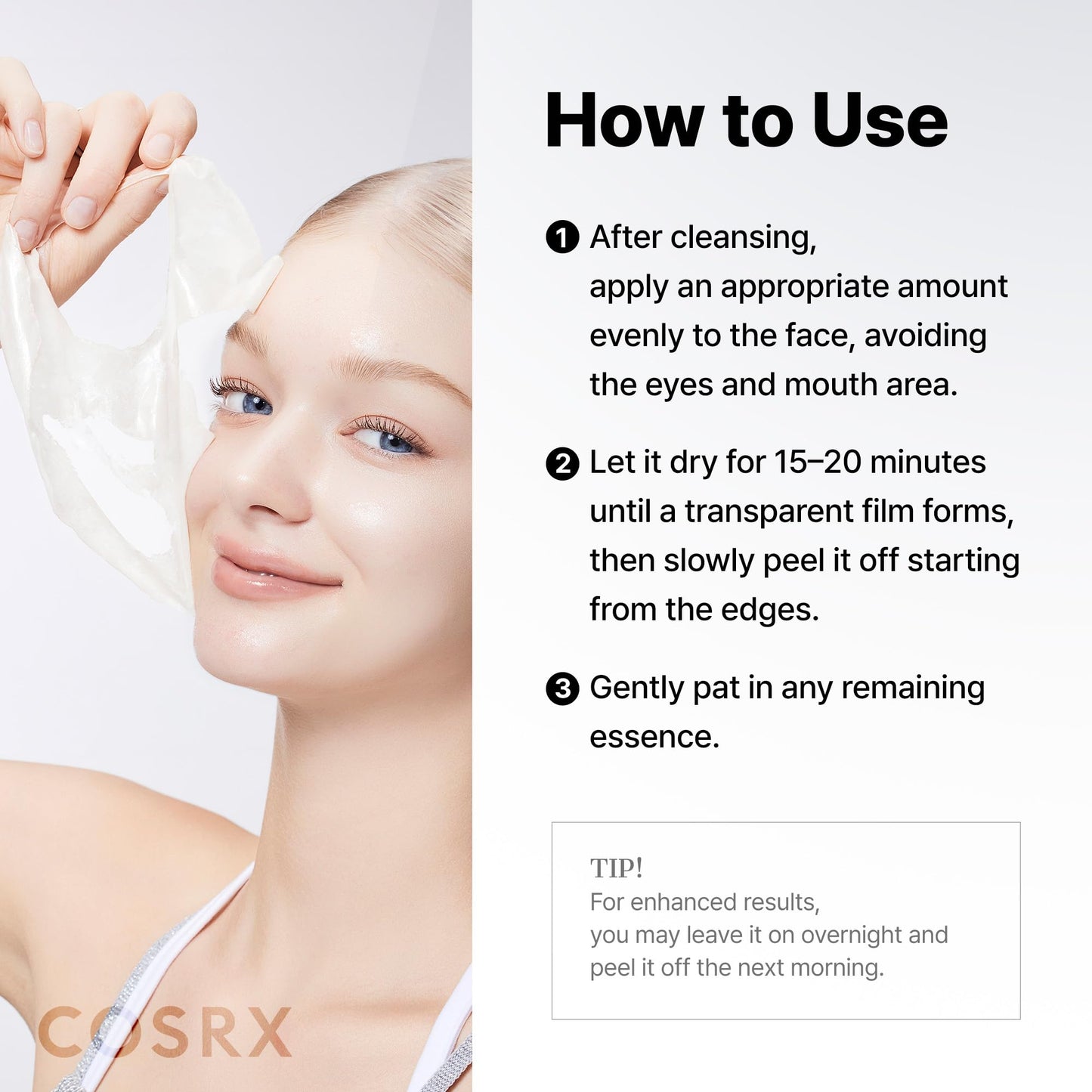 COSRX PDRN EXOSOME Glaze Wrapping Mask with SALMON DNA PDRN, Easy Peel-Off Overnight Mask for Glass Skin, Firmness - PrimeBioHealth - canada supplements