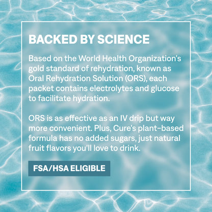 Cure Hydration | Plant-Based Electrolyte Drink Mix | No Added Sugar | FSA-HSA | Dehydration Relief Powder Made with Coconut Water | Non-GMO | Vegan | 28 Servings Jar - Strawberry Kiwi - PrimeBioHealth - canada supplements