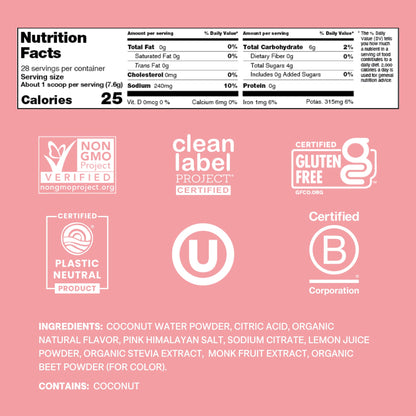 Cure Hydration | Plant-Based Electrolyte Drink Mix | No Added Sugar | FSA-HSA | Dehydration Relief Powder Made with Coconut Water | Non-GMO | Vegan | 28 Servings Jar - Strawberry Kiwi - PrimeBioHealth - canada supplements