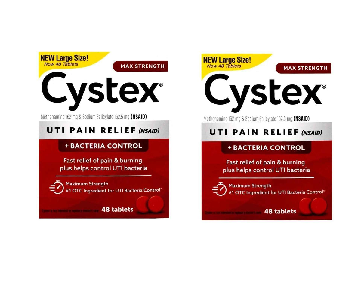 Cystex Plus Urinary Pain Relief Tablets 40 ea (Packs of 2)