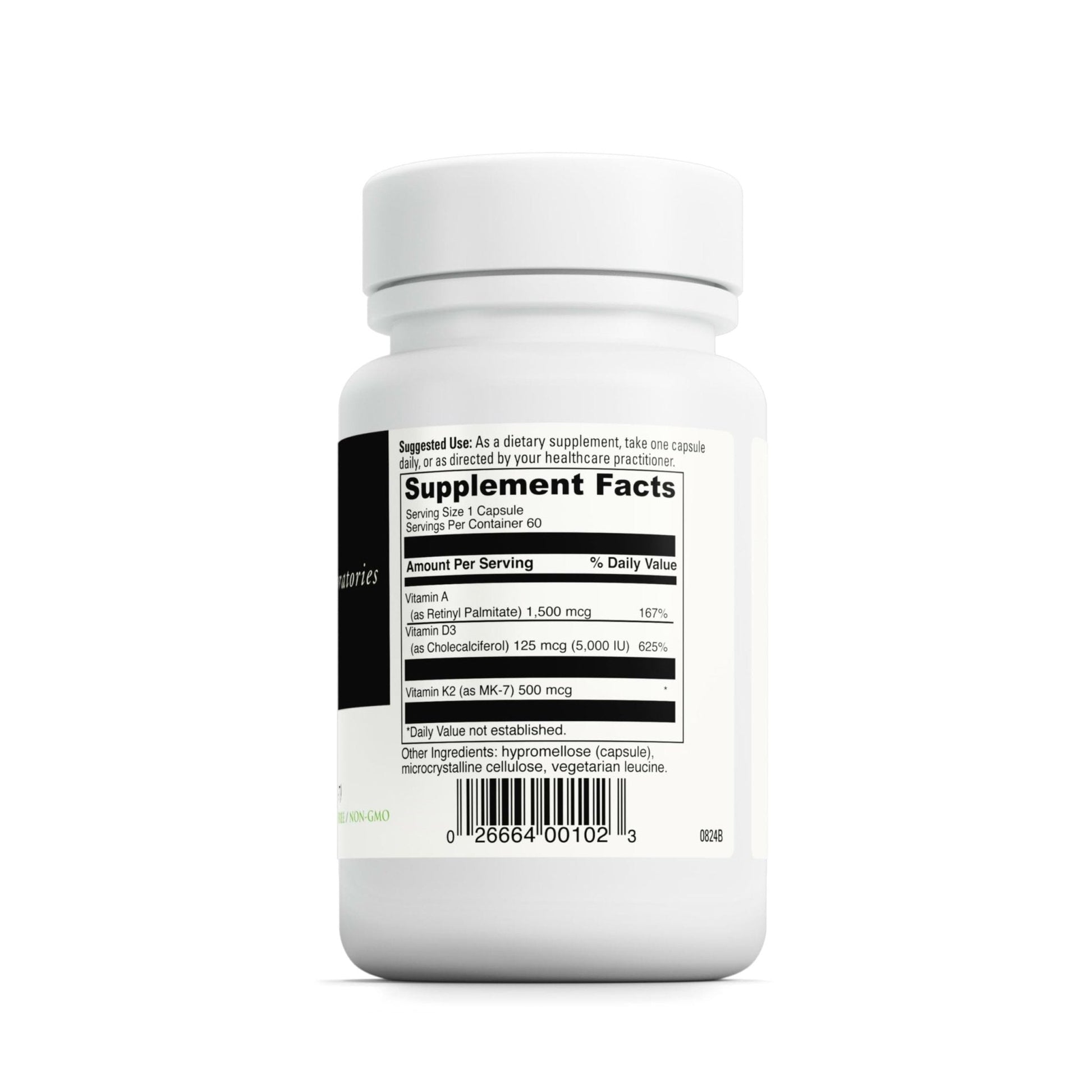 DAVINCI Labs ADK - Helps Support Bone, Heart & Immune Health - Dietary Supplement with Vitamins A, D3 & K2 (as MK-7) - Vegetarian - PrimeBioHealth - canada supplements