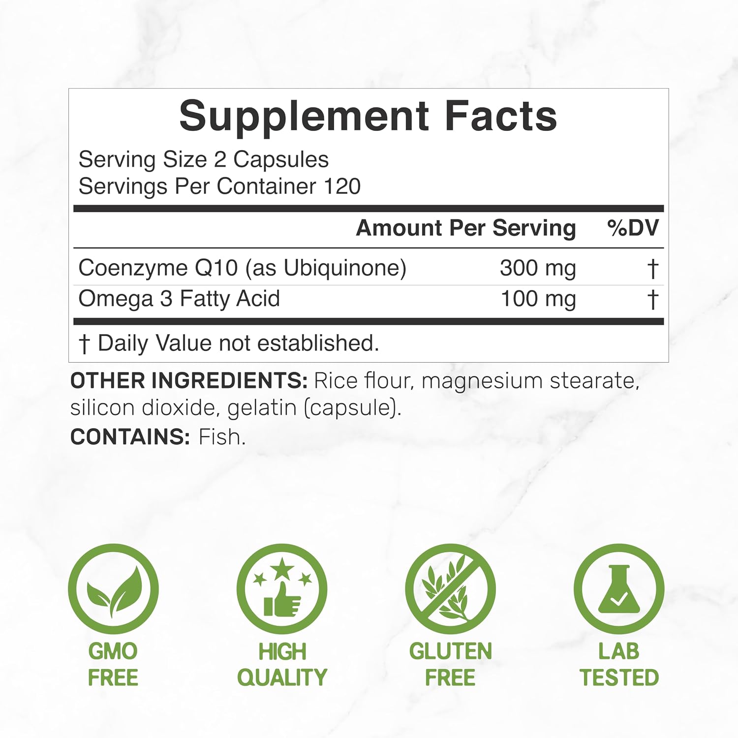 DEAL SUPPLEMENT CoQ10 300mg with Omega 3 100mg, 240 Capsules | Bioavailable Coenzyme Q10 Formula | Supports Heart, Energy & Brain Health | Antioxidant Support | Non-GMO - PrimeBioHealth - canada supplements