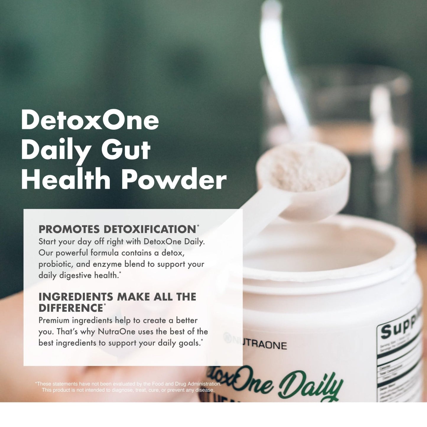 DetoxOne Daily Gut Health Powder* | Supports Normal/Healthy Digestive Function*| Promotes Detoxification*| Boost Energy & Improves Nutrient Absorption* - PrimeBioHealth - canada supplements