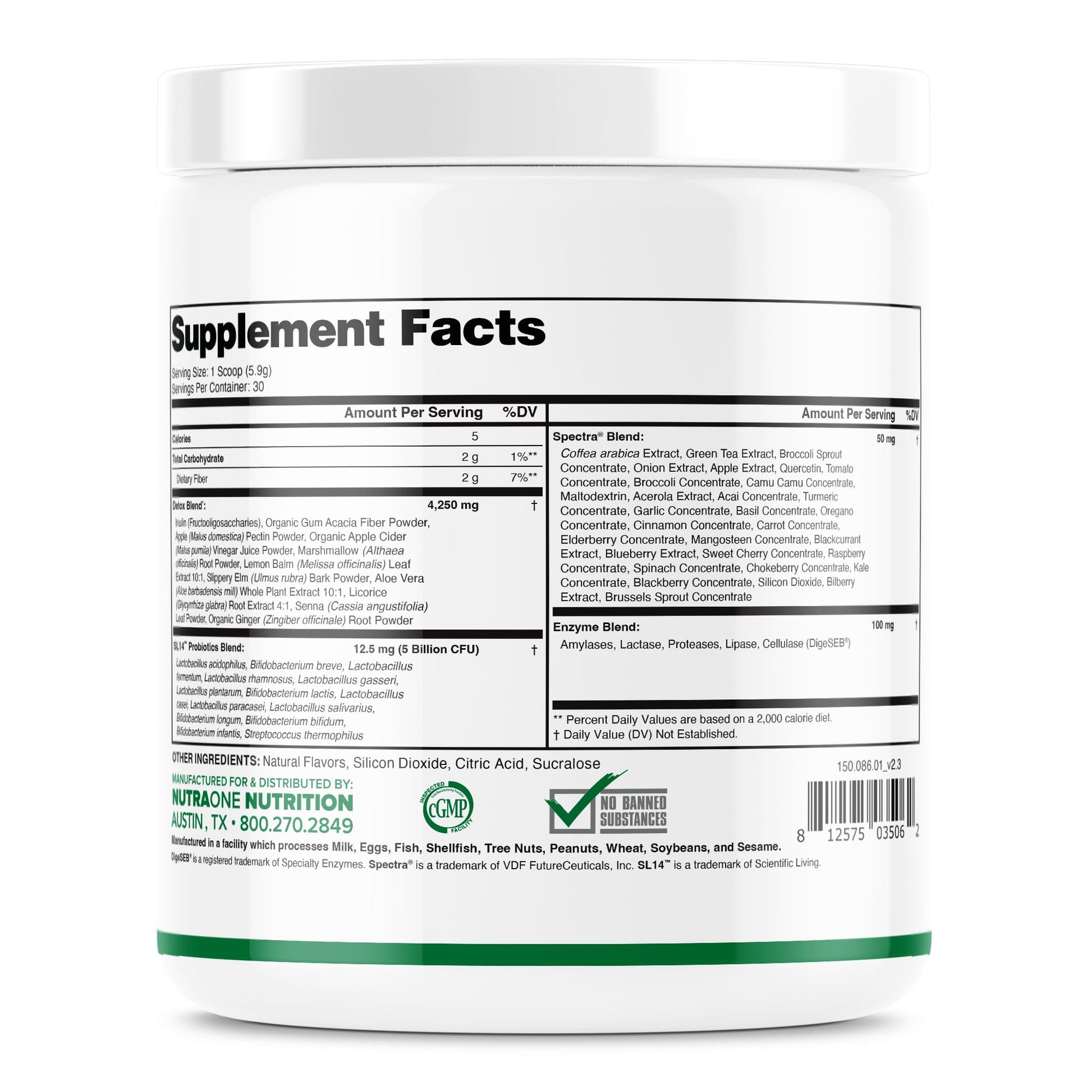 DetoxOne Daily Gut Health Powder* | Supports Normal/Healthy Digestive Function*| Promotes Detoxification*| Boost Energy & Improves Nutrient Absorption* - PrimeBioHealth - canada supplements