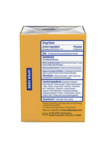 Dial Gold Antibacterial Deodorant Soap, 2 Pack, Total Net Wt 6.4 oz - PrimeBioHealth - canada supplements