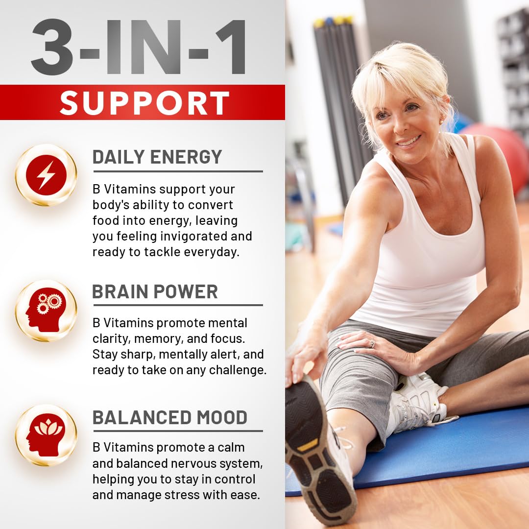Divine Bounty Super B Complex Vitamins - All B Vitamins Including B12, B1, B2, B3, B5, B6, B7, B9, Folic Acid - Vitamin B Supplement - PrimeBioHealth - canada supplements