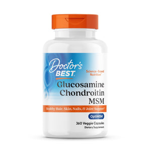 Doctor's BEST Glucosamine Chondroitin MSM - Joint Health Support Supplement for Women & Men, Nutritional Support for Joint Strength, Hair, Skin, & Nails, Gluten Free, Non GMO - 240 Capsules - PrimeBioHealth - canada supplements