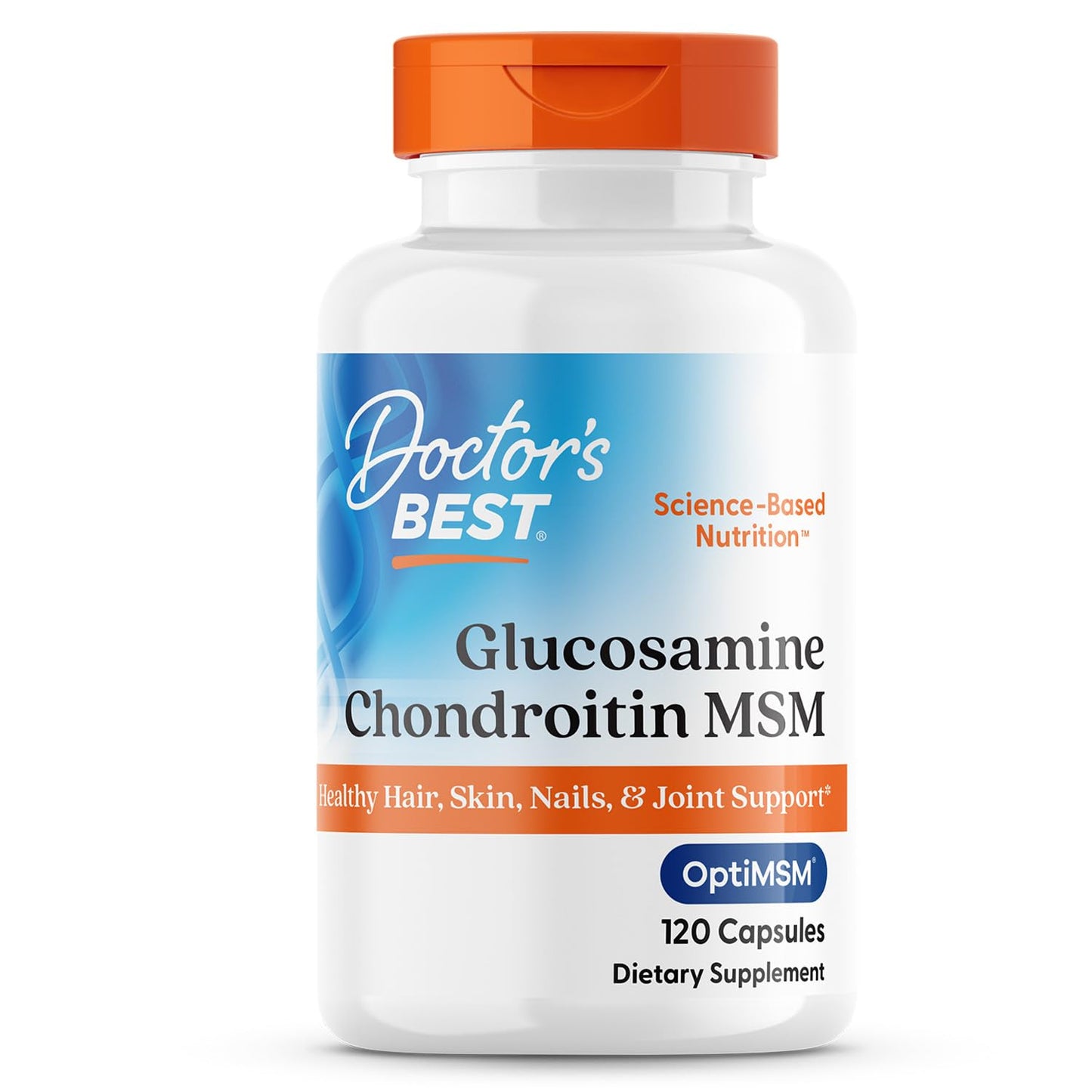 Doctor's BEST Glucosamine Chondroitin MSM - Joint Health Support Supplement for Women & Men, Nutritional Support for Joint Strength, Hair, Skin, & Nails, Gluten Free, Non GMO - 240 Capsules - PrimeBioHealth - canada supplements
