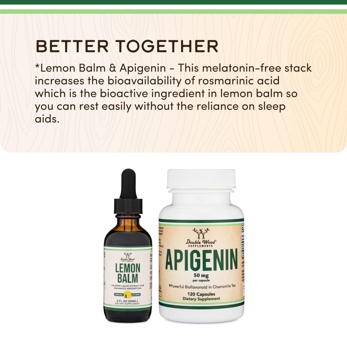 Double Wood Supplements Organic Lemon Balm Tincture - for Digestion & Relaxation 590mg - 2FL OZ, 120 Servings - PrimeBioHealth - canada supplements