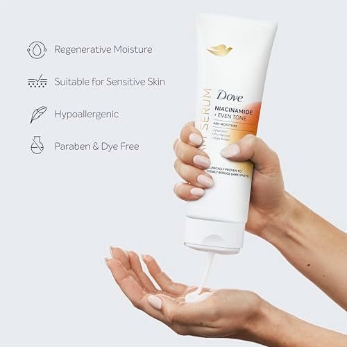 Dove Body Cream Serum Niacinamide + Even Tone for Dark Spots and Uneven Tone with Vitamin C, Pro-Retinol and Shea Butter Lotion, 8 oz - PrimeBioHealth - canada supplements