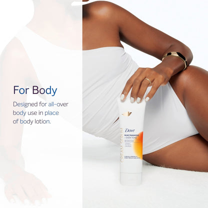 Dove Body Cream Serum Niacinamide + Even Tone for Dark Spots and Uneven Tone with Vitamin C, Pro-Retinol and Shea Butter Lotion, 8 oz - PrimeBioHealth - canada supplements