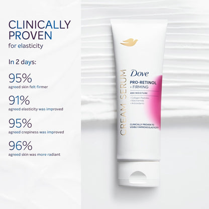 Dove Cream Serum Pro-Retinol + Firming for Elasticity and Firmness, with Collagen Peptides, Niacinamide and Antioxidants Lotion, 8 oz - PrimeBioHealth - canada supplements
