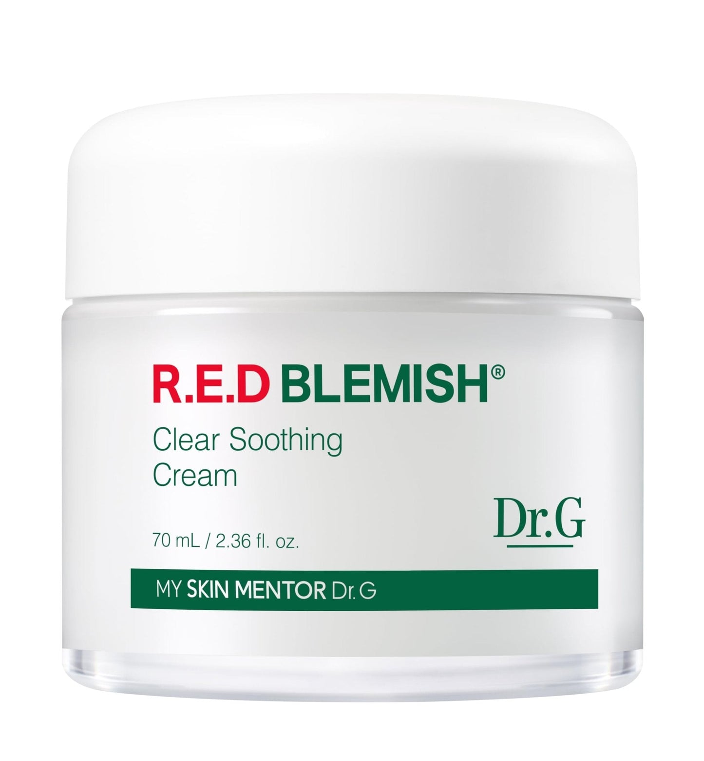 Dr. G R.E.D. Blemish Clear Soothing Cream - Calming Korean Moisturizer for Redness - Soothes Acne & Irritation - PrimeBioHealth - canada supplements