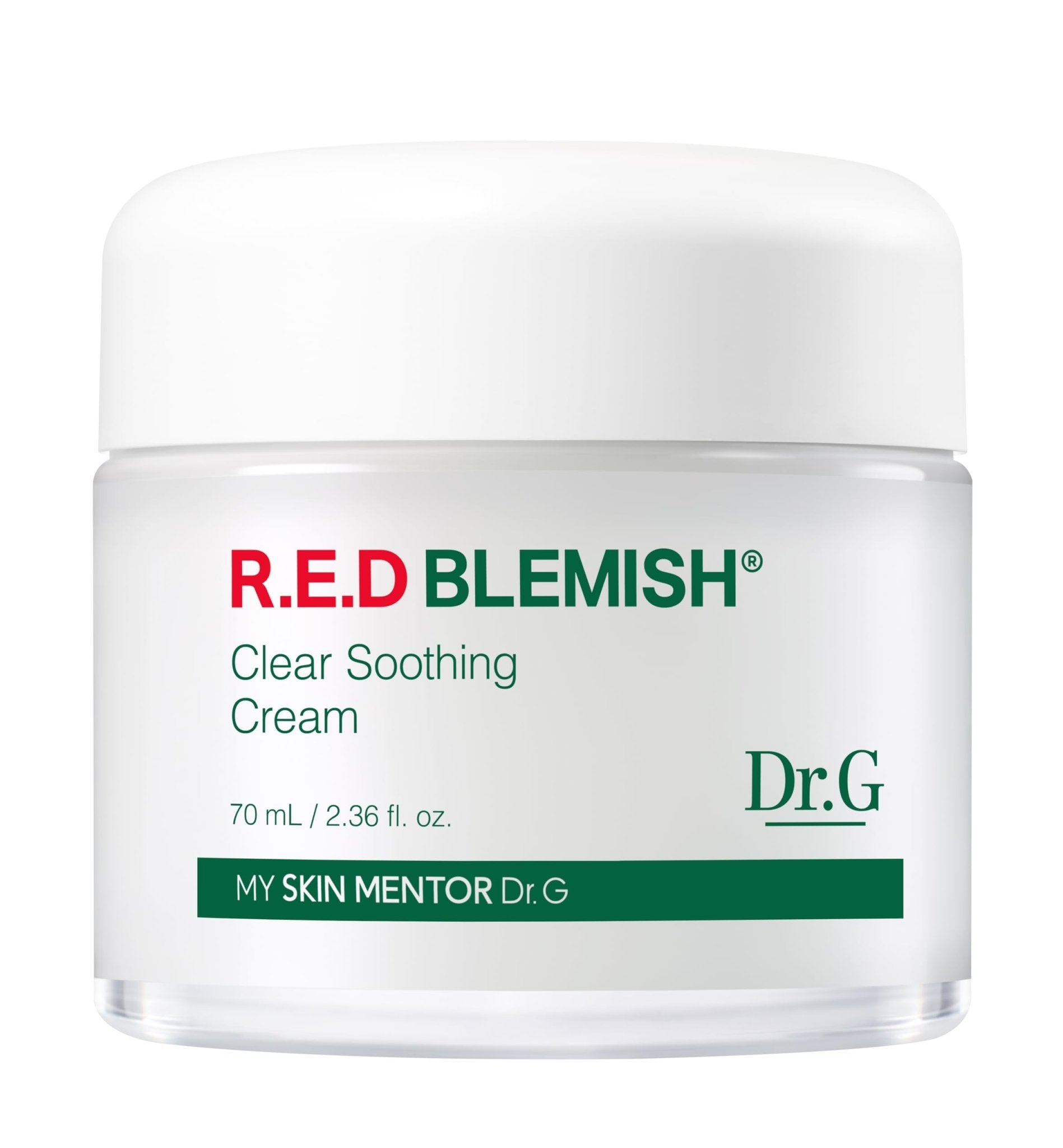 Dr. G R.E.D. Blemish Clear Soothing Cream - Calming Korean Moisturizer for Redness - Soothes Acne & Irritation - PrimeBioHealth - canada supplements