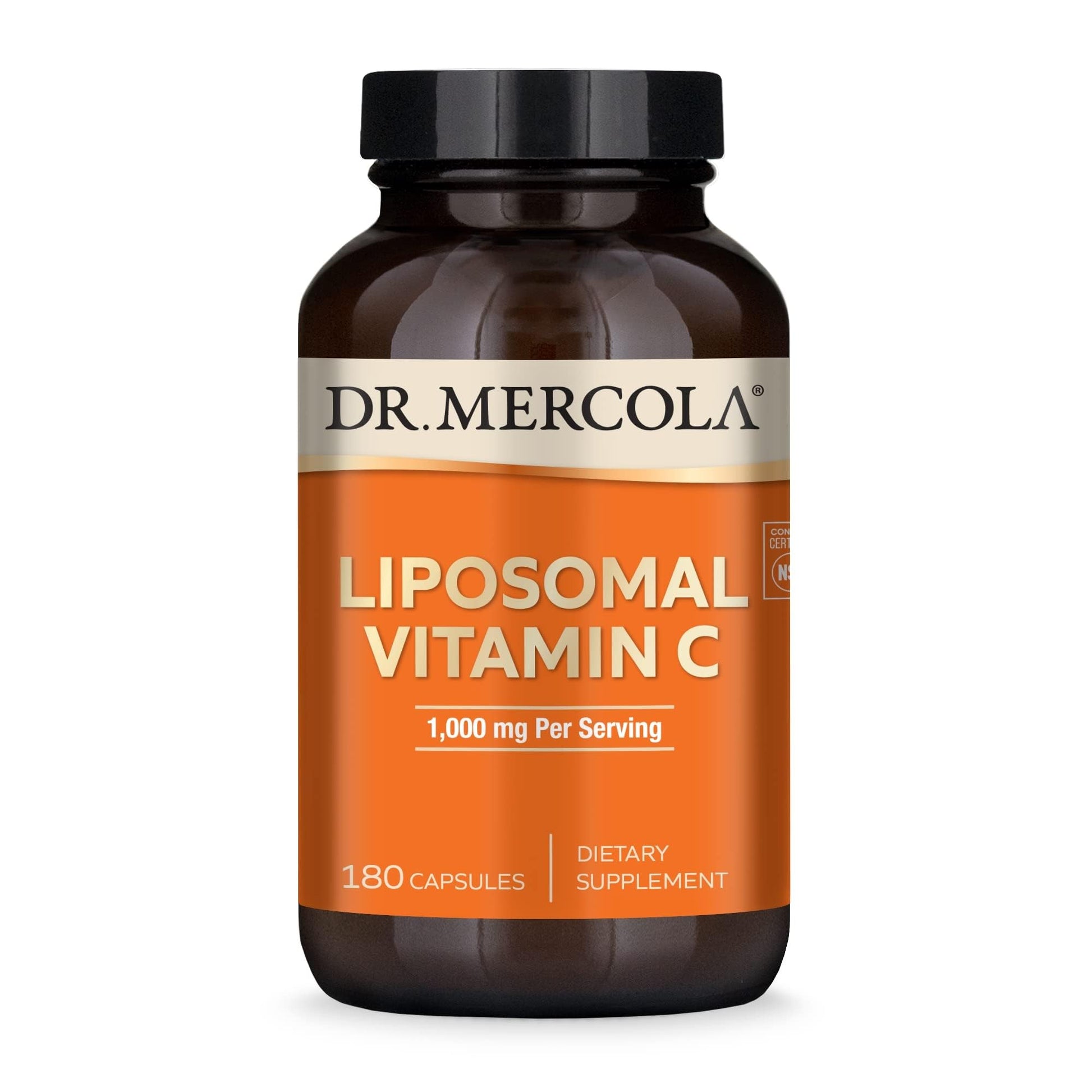 Dr. Mercola Liposomal Vitamin C - Brain, Heart, Eye & Immune Support - Provides 1,000 mg of Bioavailable Vitamin C - Non-GMO, Gluten-Free & Soy-Free - PrimeBioHealth - canada supplements