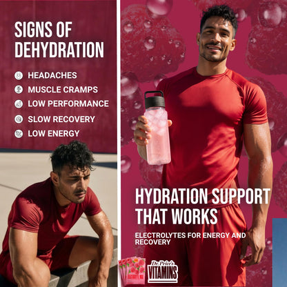 Dr. Price’s Electrolytes Hydration Powder Packets – Raspberry, 30 Packs | Sugar Free Electrolyte Drink Mix, 72+ Trace Minerals, Manganese | Keto Electrolytes, - PrimeBioHealth - canada supplements
