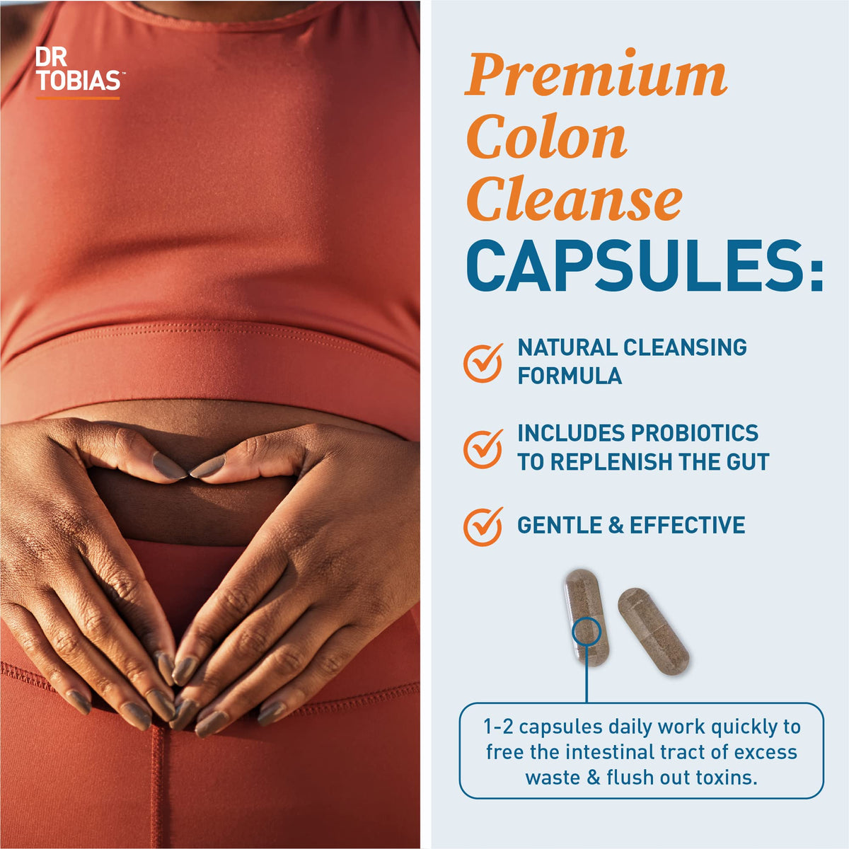 Dr. Tobias Colon Cleanse - Constipation Relief & Gut Health Support for Women & Men | 14 Day Colon Cleanser for a Gentle Colon Detox - PrimeBioHealth - canada supplements