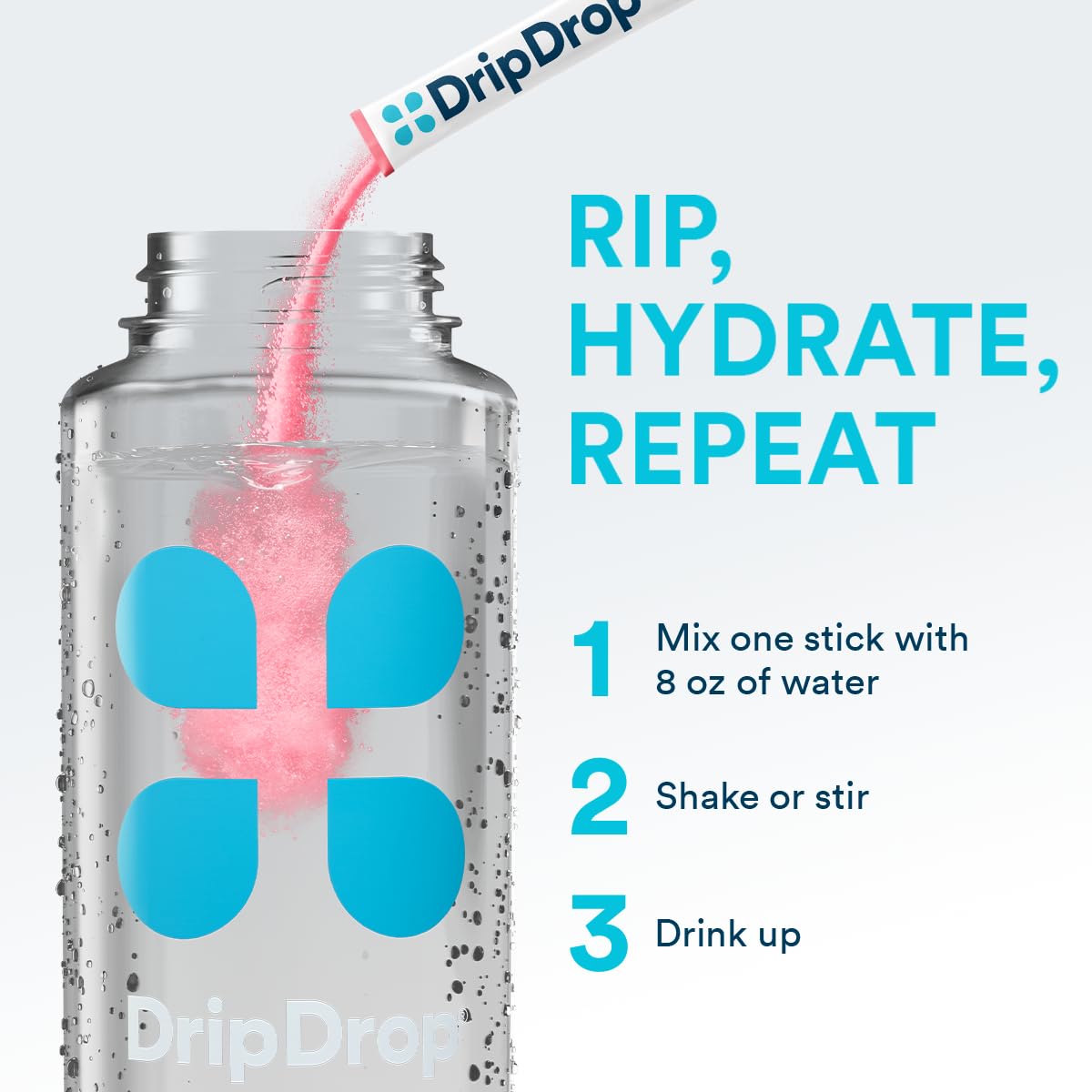 DripDrop Sugar Free Hydration Packets - Zero Classic Variety Pack - Single Serve Electrolytes Powder Drink Mix - Lemon Lime, Watermelon, Peach, Passion Fruit - PrimeBioHealth - canada supplements