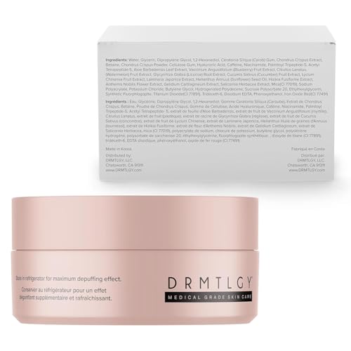 DRMTLGY Brightening Eye Masks – Biodegradable Hydrogel Under Eye Patches with Caffeine, Peptides, Hyaluronic Acid & Niacinamide - PrimeBioHealth - canada supplements