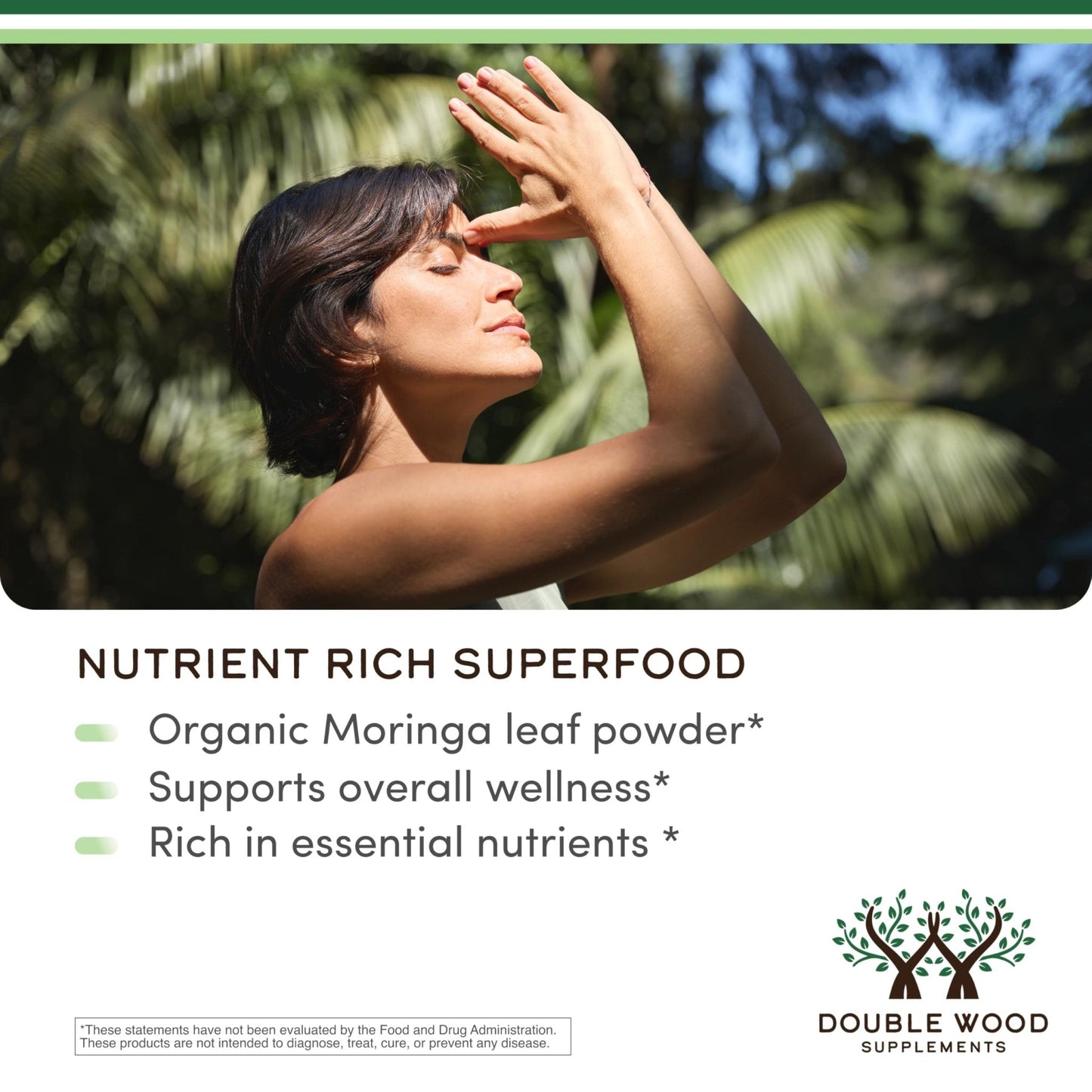 DWS Organic Moringa Capsules 1000mg - Pure Moringa Powder for Energy & Immune Support - Green Superfood Rich in Antioxidants - PrimeBioHealth - canada supplements
