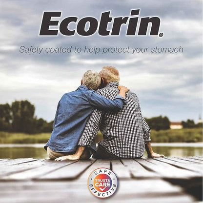 Ecotrin Low Strength Safety Coated Aspirin | NSAID | 81mg | 365 Tablets