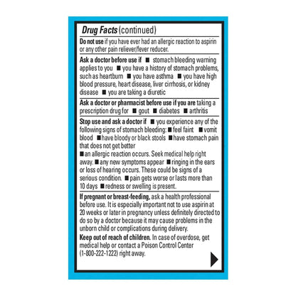 Ecotrin Low Strength Safety Coated Aspirin | NSAID | 81mg | 365 Tablets