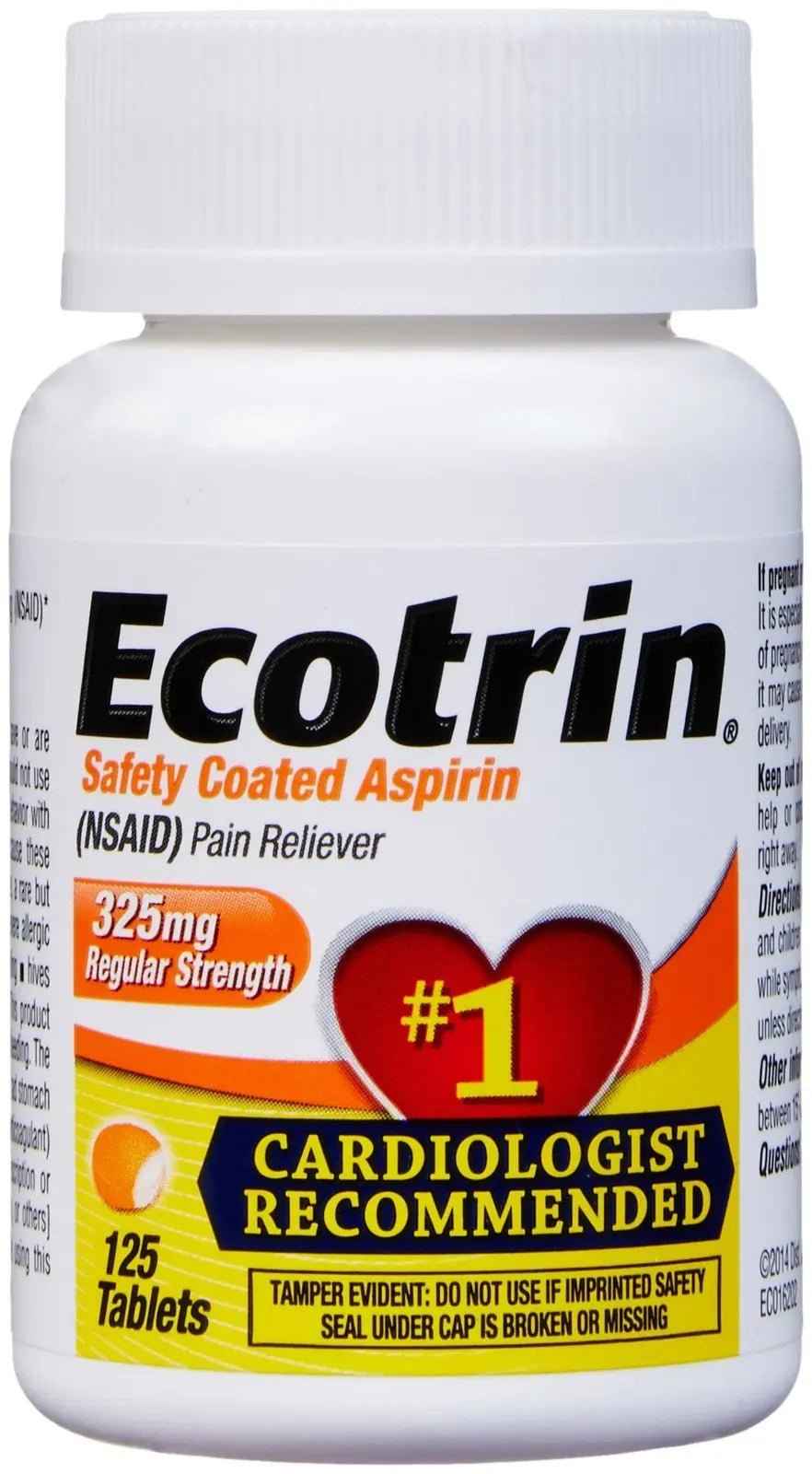 Ecotrin Regular Strength, 125 ct