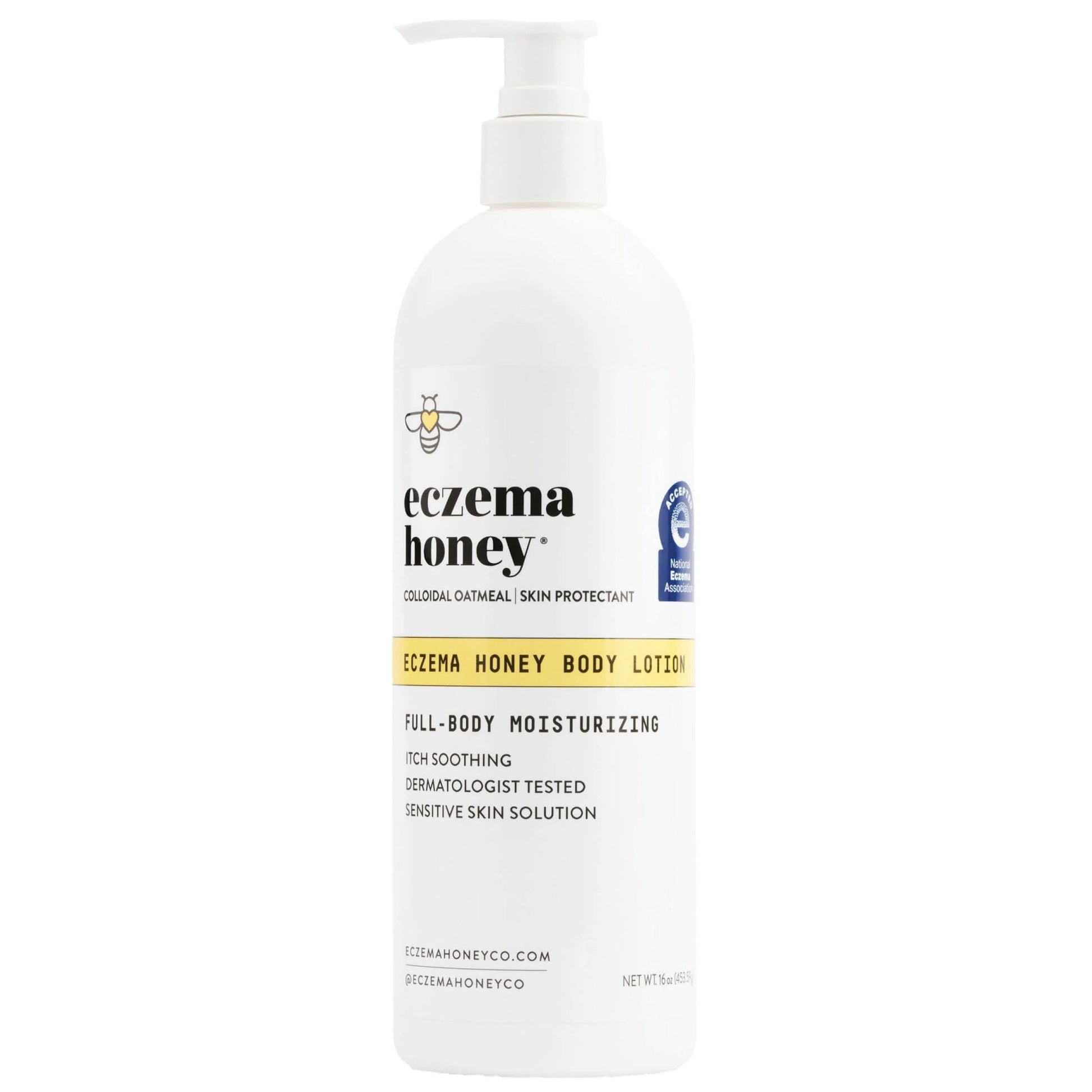ECZEMA HONEY Oatmeal Body Lotion - Hand & Body Cream for Eczema Relief - Natural Dry Skin Repair (16 Oz) - PrimeBioHealth - canada supplements