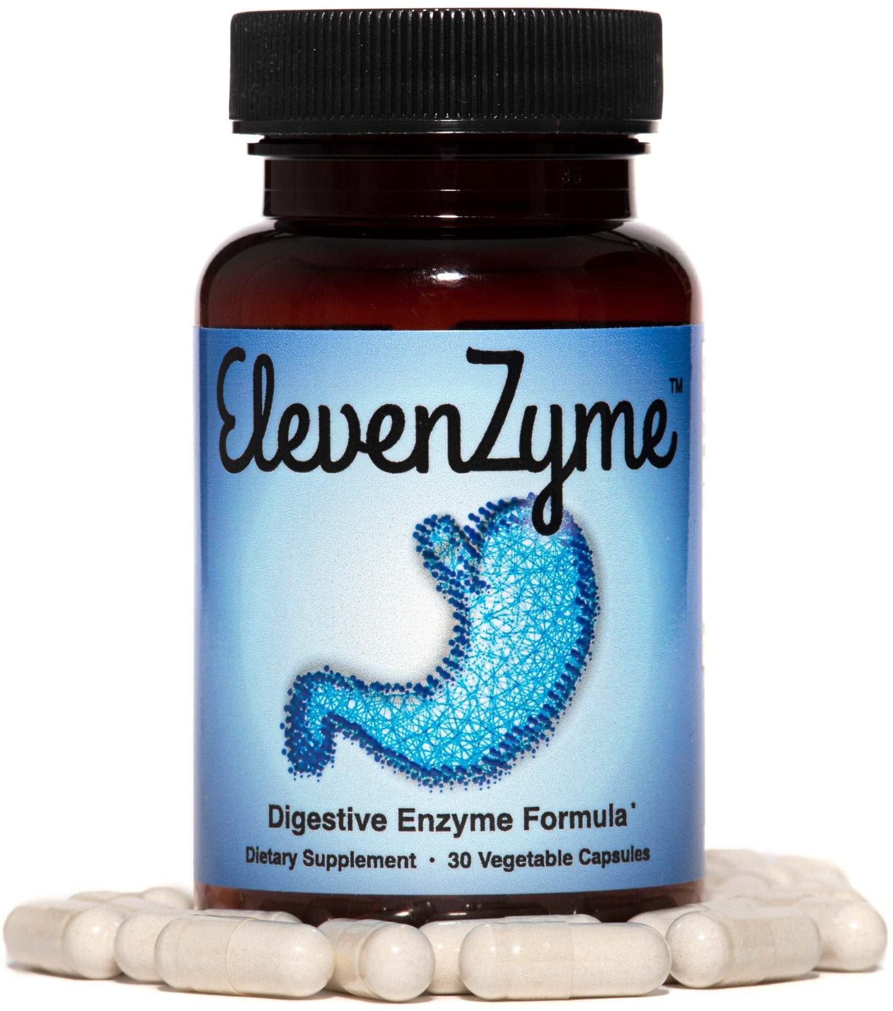 ElevenZyme - Natural Digestive Enzyme Supplement - Non-GMO, Vegan - PrimeBioHealth - canada supplements