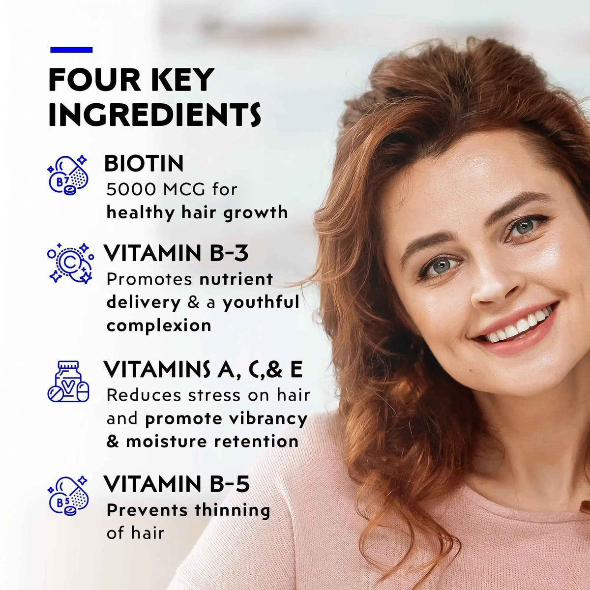Elon Matrix 5000 Complete Multivitamin — Skin, Hair and Nail Growth Vitamins — Healthy Hair Growth Vitamins for Women & Men