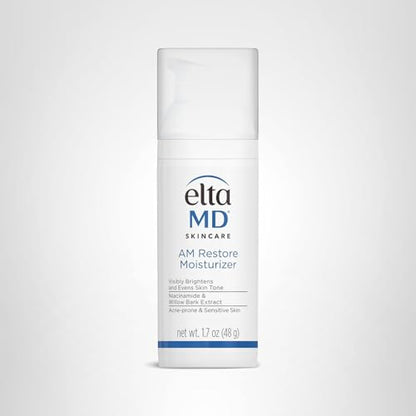 EltaMD AM Restore Face Moisturizer for Women and Men, Light Moisturizer Face Cream, Made with Niacinamide and Hyaluronic Acid, 1.7 oz Pump - PrimeBioHealth - canada supplements