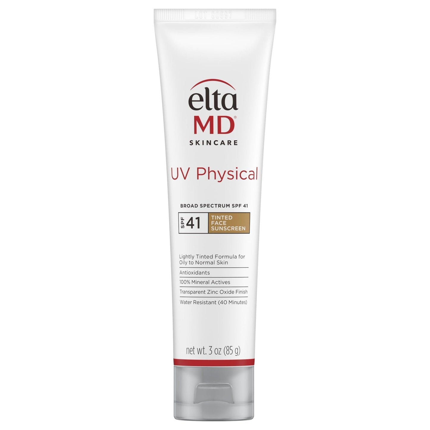 EltaMD UV Physical Tinted Mineral Sunscreen for Face SPF 41, 100% Mineral Actives Tinted Face Lotion, Water Resistant, Paraben-Free - PrimeBioHealth - canada supplements