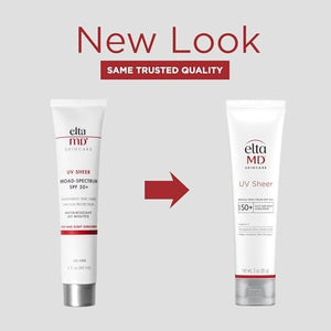 EltaMD UV Sheer Face and Body Sunscreen SPF 50+, Oil Free, No White Cast Sunscreen for Face and Body, Zinc Oxide Formula, 3.0 oz Tube - PrimeBioHealth - canada supplements