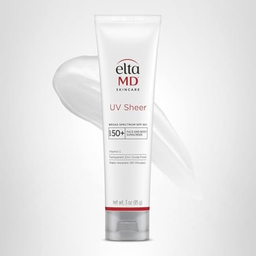 EltaMD UV Sheer Face and Body Sunscreen SPF 50+, Oil Free, No White Cast Sunscreen for Face and Body, Zinc Oxide Formula, 3.0 oz Tube - PrimeBioHealth - canada supplements